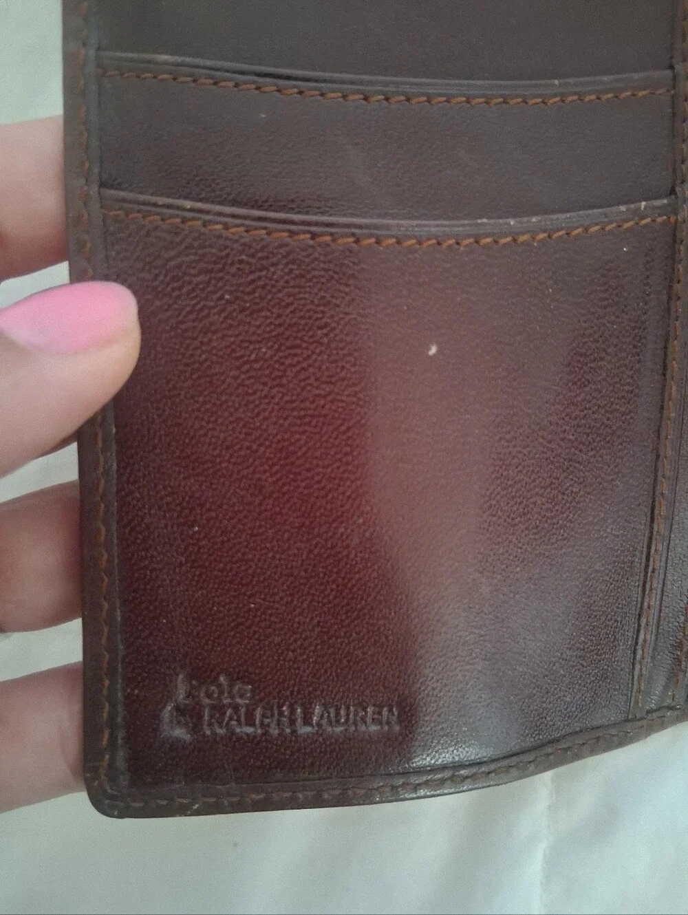 Vintage Polo by Ralph Lauren Brown Leather Bifold Wallet